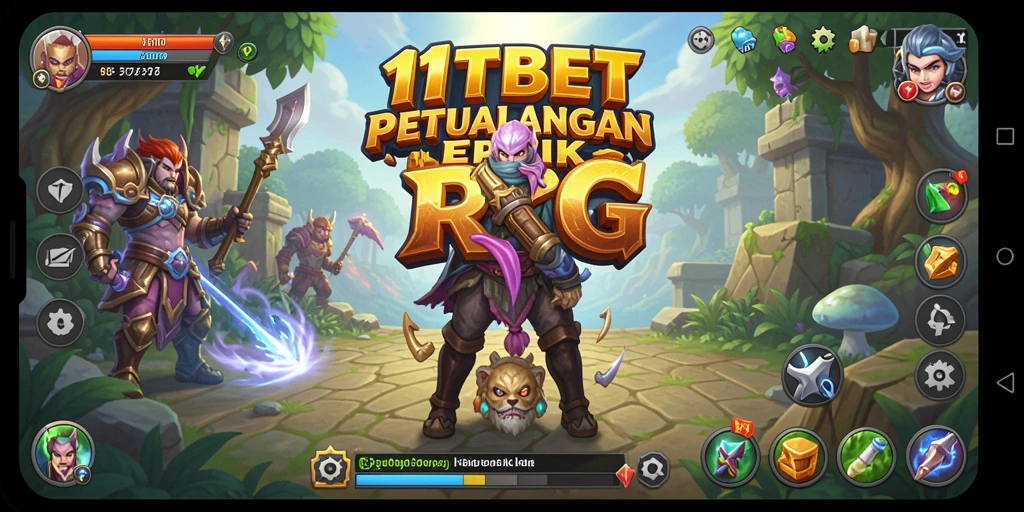 Screenshot utama 11TBET menunjukkan petualangan epik dalam dunia RPG.