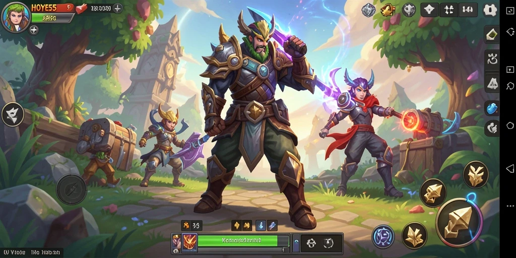 Tampilan gameplay seru di dunia fantasi HOYE55.