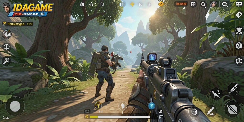 Tampilan dinamis dari pertempuran seru dalam IDAGAME.