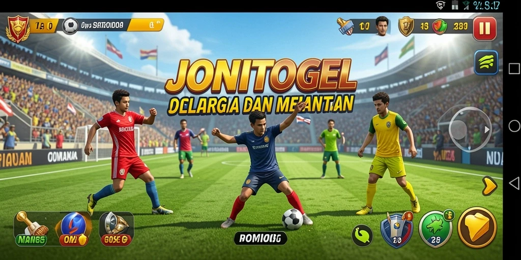Screenshot utama JONITOGEL menampilkan gameplay olahraga yang kompetitif dan seru.