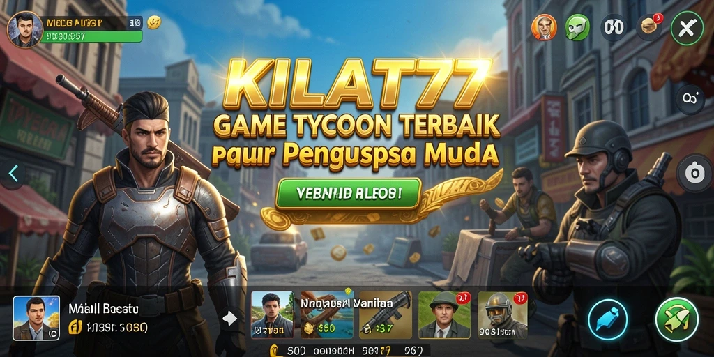 Gameplay KILAT77 menunjukkan suasana bisnis yang dinamis.