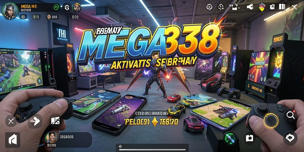 Tampilan antarmuka utama MEGA338 yang user-friendly dan informatif.