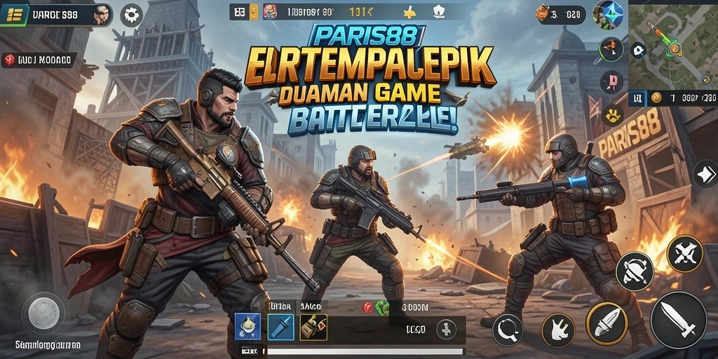Tampilan menegangkan dari pertempuran di PARIS88 dalam mode Battle Royale.