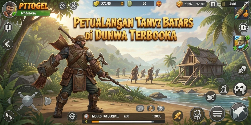 Gameplay seru PTTOGEL dalam dunia terbuka yang luas.