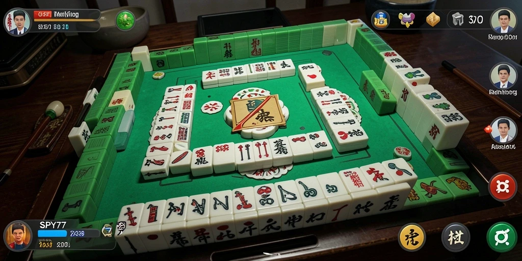Tampilan gameplay SPY77 yang menggugah selera bagi penggemar Mahjong.