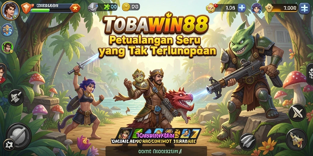 Screenshot TOBAWIN88 menampilkan gameplay petualangan yang mendebarkan.
