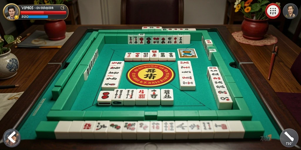 Screenshot utama dari VIP805 menampilkan aksi seru permainan Mahjong.