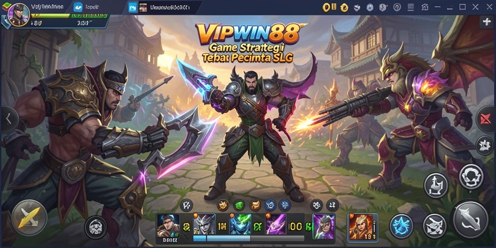 Screenshot gameplay <strong>VIPWIN88</strong> menampilkan pertempuran seru dan strategi cerdas.